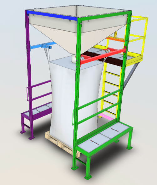 Bigbag Platform Systeem - 3D ontwerp