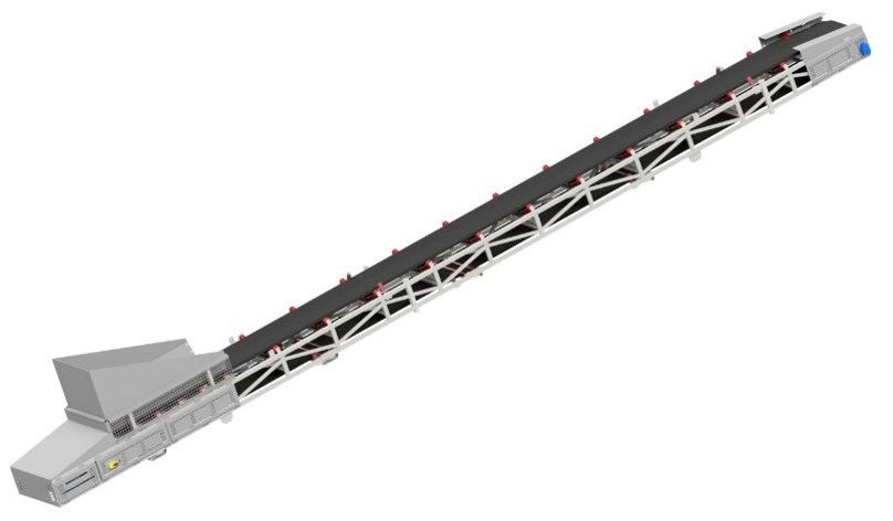 Bulktransportband - 3D ontwerp