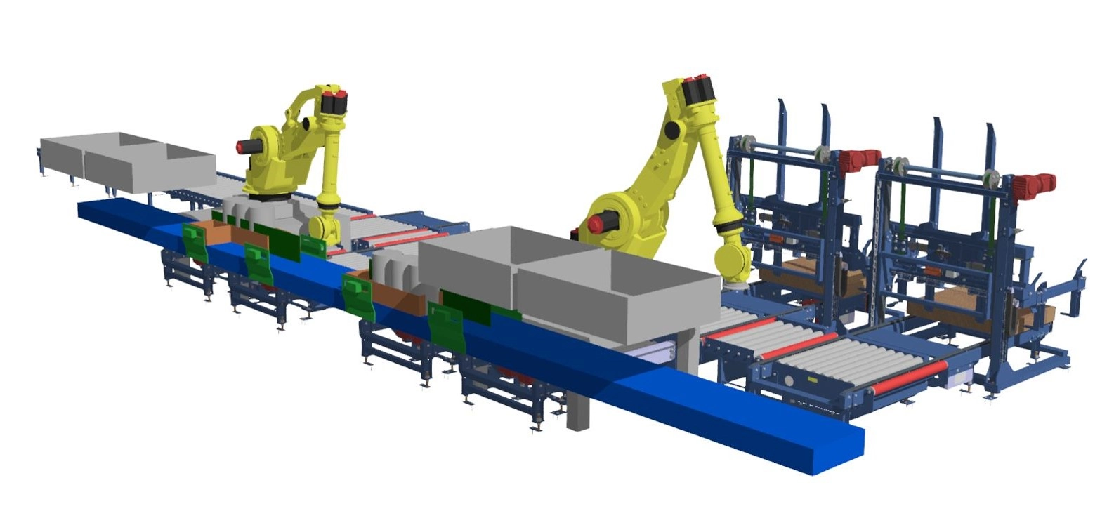 Robotlijn voor geautomatiseerde productie