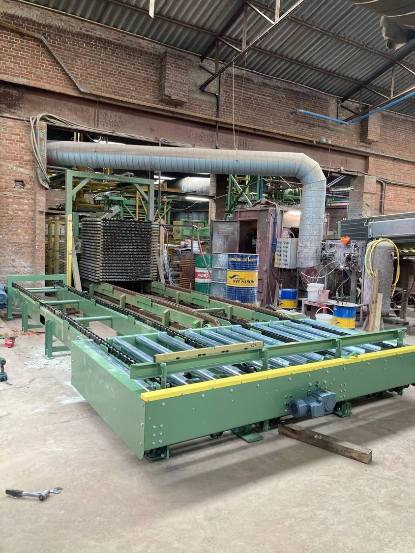 Kettingtransport met Hoekovergang - Realisatie