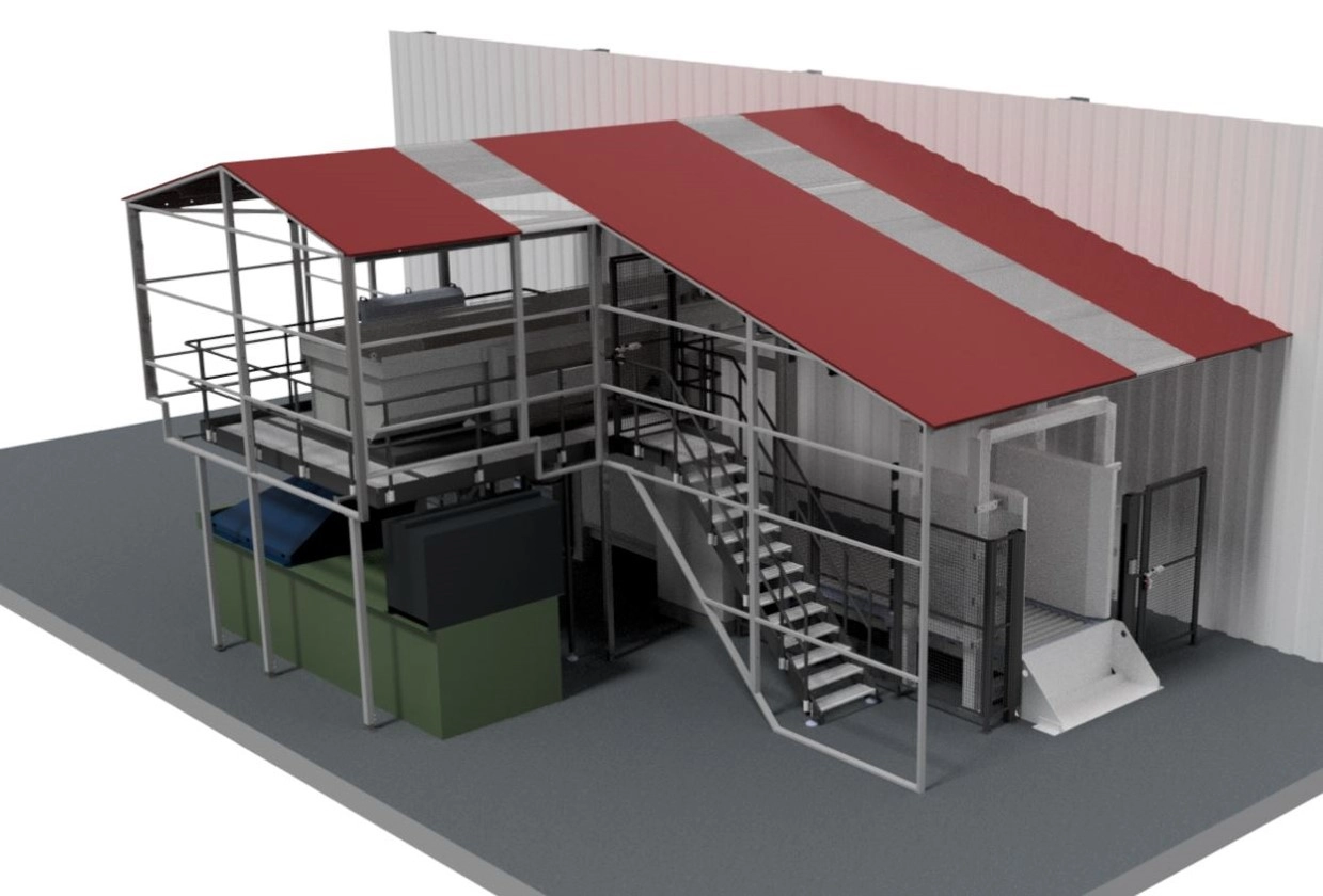 Industriële Overkapping - 3D ontwerp
