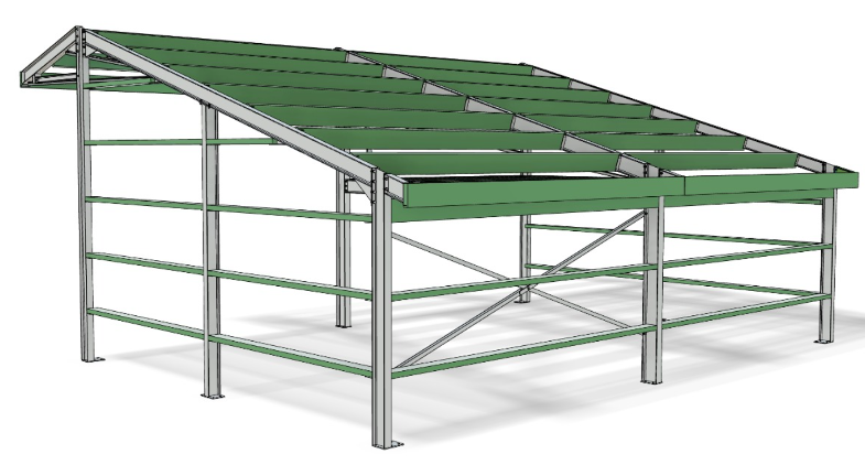 Agrarische spantloods - Ontwerp