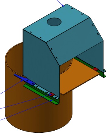 Stofafzuiging kap 3D ontwerp 2