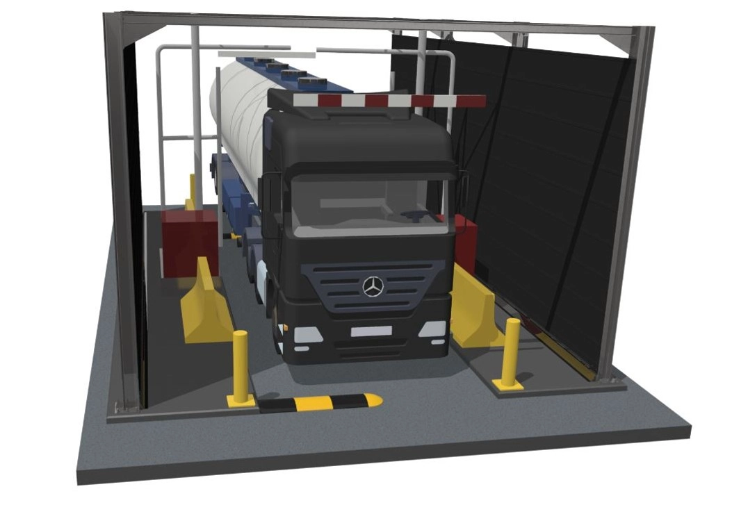 Truck blower station - 3D ontwerp