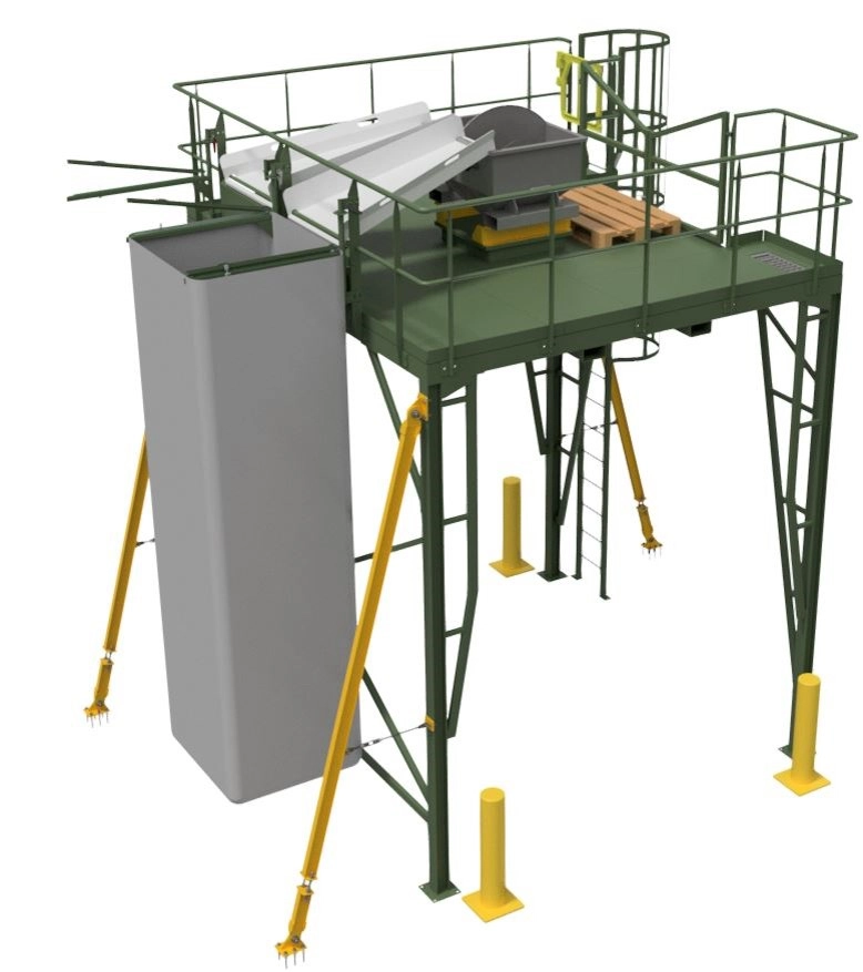 Zakkenscheurbordes - 3D ontwerp